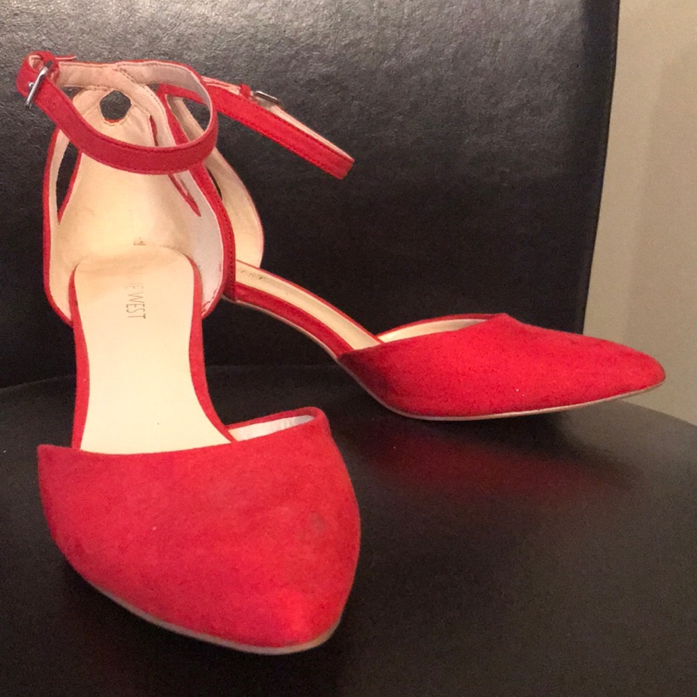 Nine West red high heels